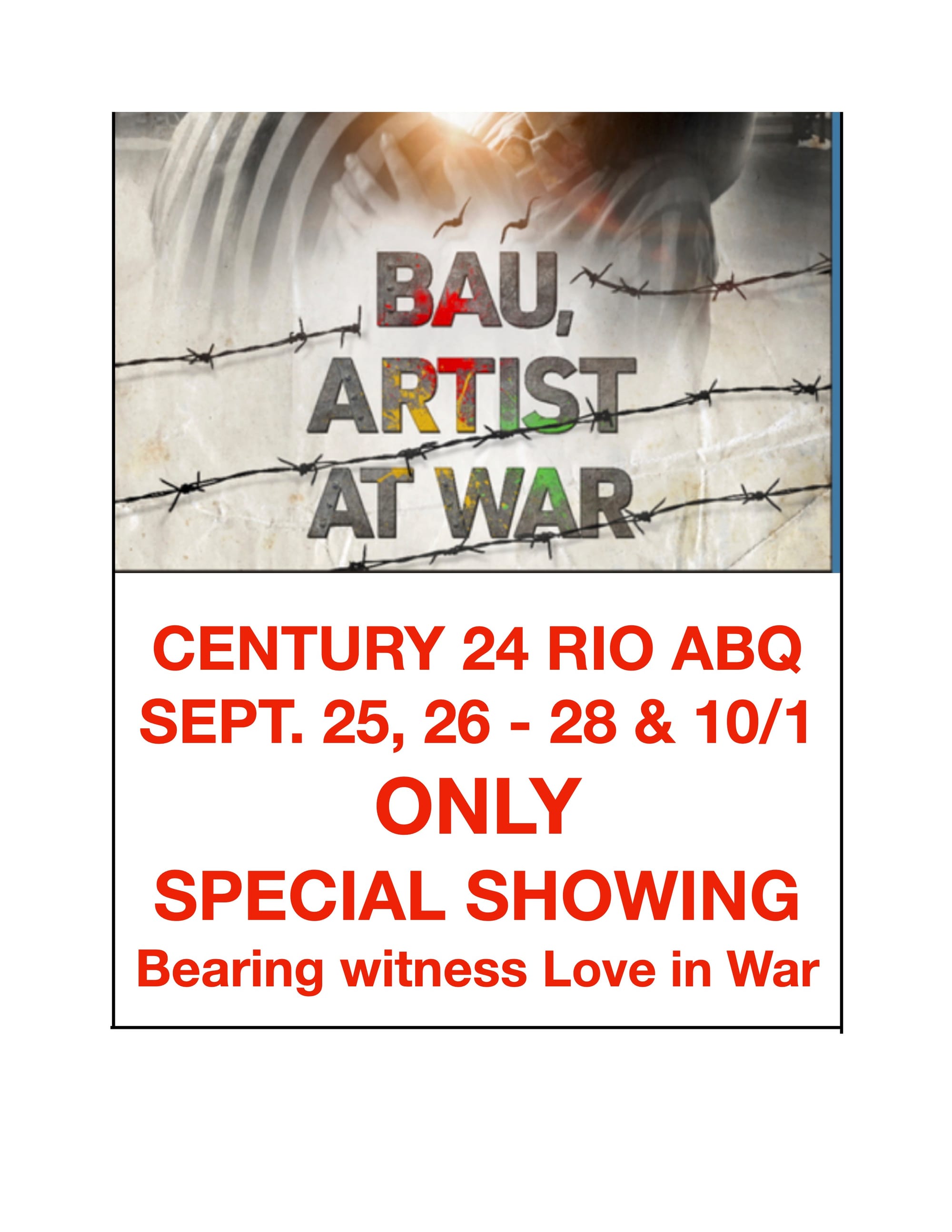 BAU, ARTIST AT WAR