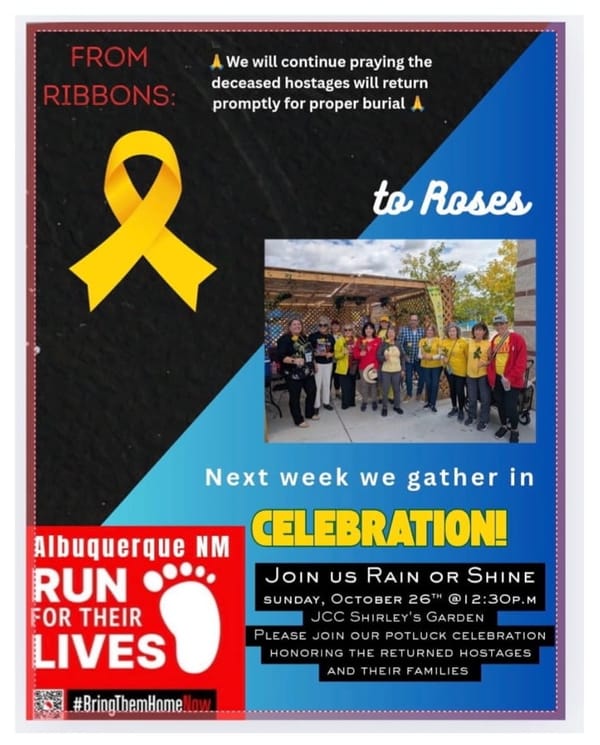 Run for Their Lives               Sunday 12:30 JCC